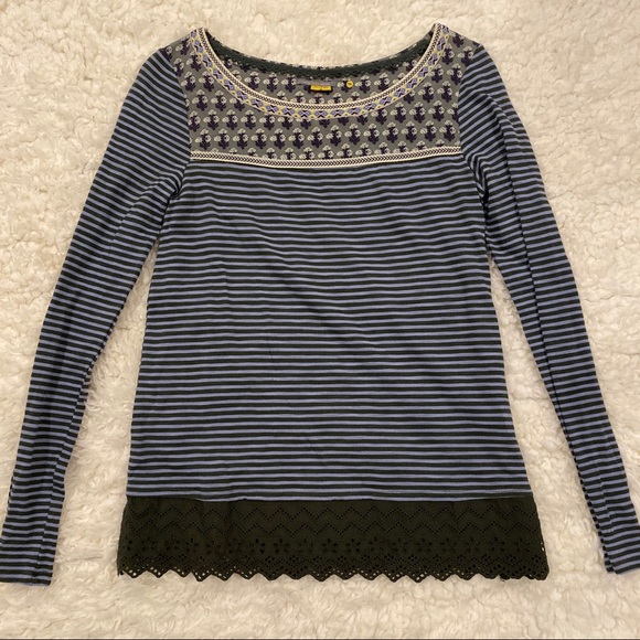 Anthropologie Little Yellow Button top - Picture 3 of 8